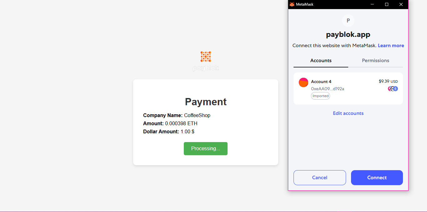 Redirection to Payment Gateway